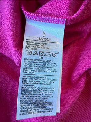 Old Navy Magenta Crewneck Sweatshirt with White Sleeve Stripes thumbnail 5