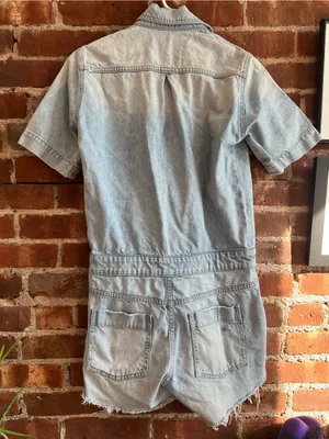 DL 1961 Denim Hannah Romper Utility Jumpsuit Size Small thumbnail 7
