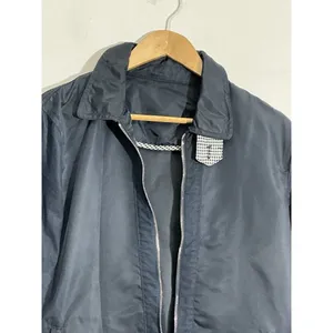 Womans Armani Exchange Navy Blue Zip Up Windbreaker Jacket Small thumbnail 2