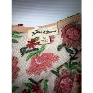 For Love and Lemons Amelia‎ Midi Floral Embroidered Dress Size M thumbnail 2