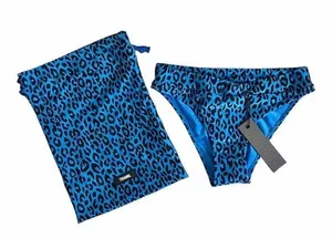 Maci Blue Leopard Bikini bottom w/bag Size Xs NWT thumbnail 1