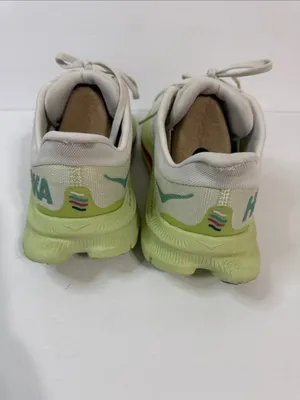 Hoka Kawana Women's Athletic Shoes in Cream, Lime & Pink Accent thumbnail 5