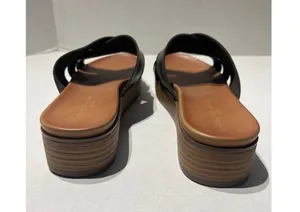 Rock & Candy Calilea Slide Sandals Black Faux Leather Size 9.5 New thumbnail 5