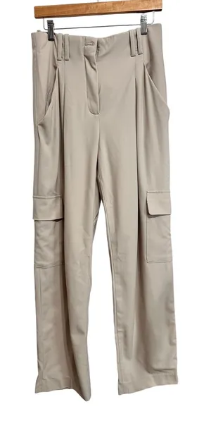 Babaton Aritzia Beige Wool Cargo Trousers Women's‎ pants size 8 thumbnail 1