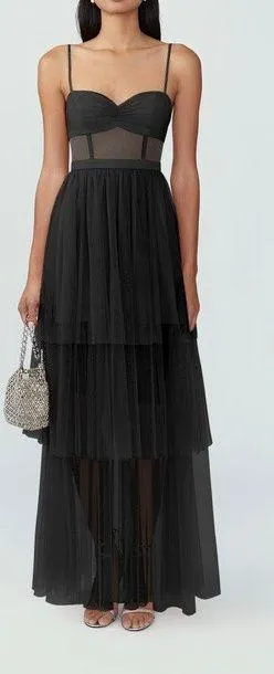 Fame and Partners Corset Tiered Gown thumbnail 6
