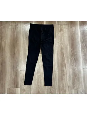 Black Maternity Pregnancy Leggings Over-Belly Support thumbnail 3