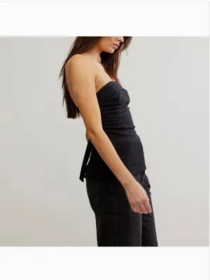 FREE PEOPLE NWT Lora Tube / Black thumbnail 2
