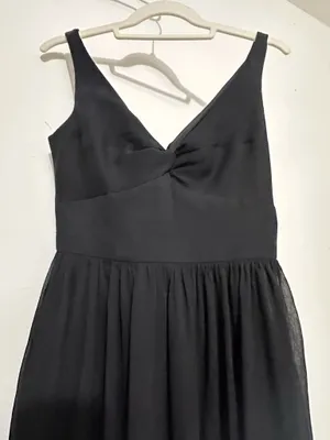 Black Silk Fit & Flare Dress J.crew (2) thumbnail 2