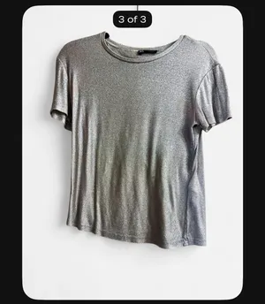 ZARA Silver Sparkly Top Small  thumbnail 4