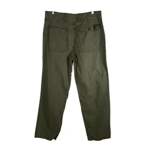 Madewell Twill Wide Leg Utility Pants Woman’s Size 32 Olive Green‎ Boho thumbnail 2