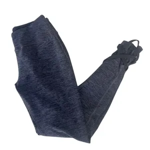 Beyond Yoga Heathered Leggings Women's Size S Black Blue Lattice Ankle thumbnail 1