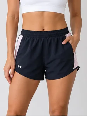 Under Armour pink and black loose‎ shorts Large thumbnail 1