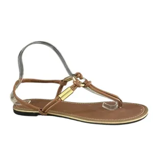 Montego Bay Tan Gold Hardware Thong Slingback Sandals‎ Size 9 thumbnail 2