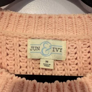 Jun &‎ Ivy pink and black colorblock sweater thumbnail 2