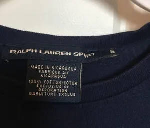 Ralph Lauren Women’s size small navy / yellow top thumbnail 4