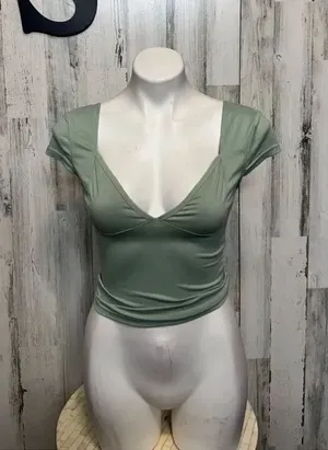 Green crop top Green thumbnail 1