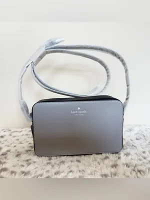 New Kate Spade Sienna Crossbody bag Leather Nimbus Grey Multi thumbnail 2
