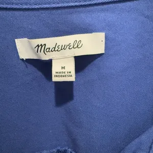 MADEWELL Mini Shirtdress in Bluestone size Medium‎ thumbnail 7