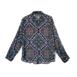 Chico’s Mosaic Print Resort Button Front Blouse thumbnail 6