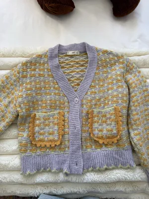 Mango Multi Color Knit Cardigan thumbnail 4