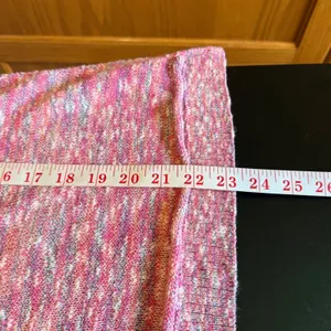 American Eagle Sweater Womens Small Pink Marled Knit Metallic Shimmer‎ Excellent thumbnail 9