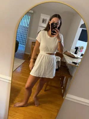 Vintage Havana Boutique White Cut Out Mini Dress thumbnail 4