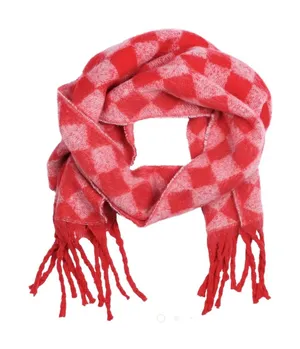 Checkered Scarf Red thumbnail 1