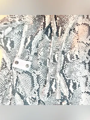 LULUS Women’s Wildlife Black and White Snake Print One Piece Bodysuit Size XS thumbnail 12