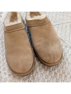UGG Classic Micro Slip On Boots in Sand Size: 8 thumbnail 2