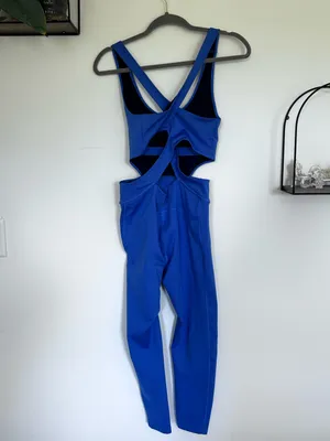 Free People Movement Back It Up Cut Out One Piece Athletic Jumpsuit Size Medium thumbnail 2