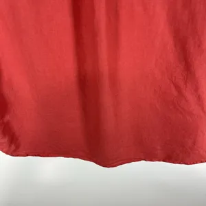 J‎ Crew Baird McNutt Top Size 0 Womens Red Short Sleeve Shirt Linen Button Beach thumbnail 11