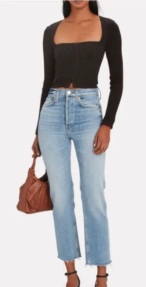RE/DONE 70s Stove Pipe straight leg jeans thumbnail 1