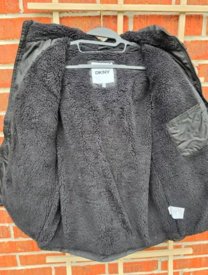DKNY Puffer Black Sherpa Lined Jacket XL thumbnail 9