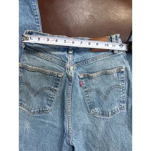 Levi's Premium Ribcage Straight Ankle Jeans - Vintage Wash - Size 27 in Blue thumbnail 5