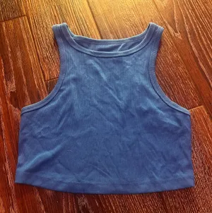 Wild Fable Blue Tank Top Cropped thumbnail 1