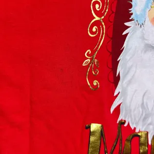 Believe in Magic Santa Christmas Red T Shirt Size XL but measures like a Large thumbnail 4