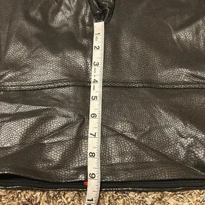 SPANX Faux Leather Leggings Black Pebbled Large thumbnail 6