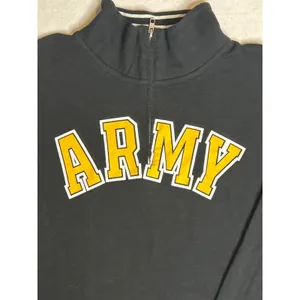 Victoria‎ Secret PINK 5th & Ocean US Army 1/4 Zip Sweatshirt Black Small GUC thumbnail 2