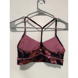Lululemon Flow Y‎ Nulu Bra *Light Support, A–C Cups Intensity Pink Blossom Multi thumbnail 4