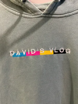 Independent Trading Co Vlog Squad David’s Vlogs Embroidered Hoodie thumbnail 3