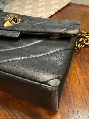 Kurt Geiger Mini Kensington Black Leather Crossbody Bag thumbnail 16