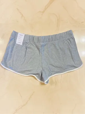 VICTORIA’S SECRET PINK Soft Micro Modal Shorts Retro Low Rise Heather Grey Large thumbnail 6