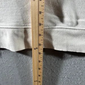 942 | Athleta Do‎ With Less Embossed Graphic Raglan Sweatshirt White Women M thumbnail 5