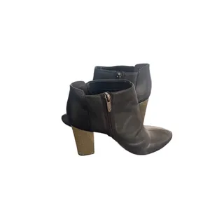 Circus By Sam Edelman Ankle Booties Block Heel Pointed Toe Black/ Gold 8.5M thumbnail 6