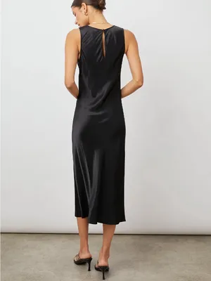 NWT Rails Gabriella Midi Dress Black M thumbnail 2