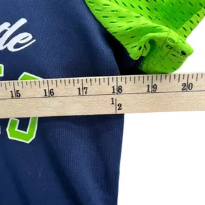 Seattle Seahawks NFL Football Shirt M Blue Green Lace Up Top Superbowl Champs‎ thumbnail 6