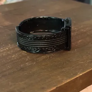 Narmi black quartz cuff watch thumbnail 6