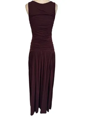 Summer Away Patmos Dress in Dark Walnut Small Womens Long Maxi thumbnail 7