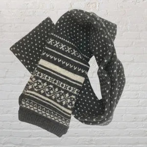 American Eagle Fair Isle Wool Blend Scarf Unisex thumbnail 5