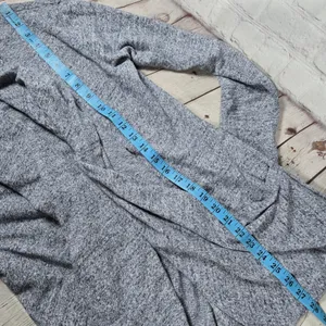 UGG Australia Womens‎ Cardigan Sweater Duster Open Front Pockets Blue Grey M thumbnail 9